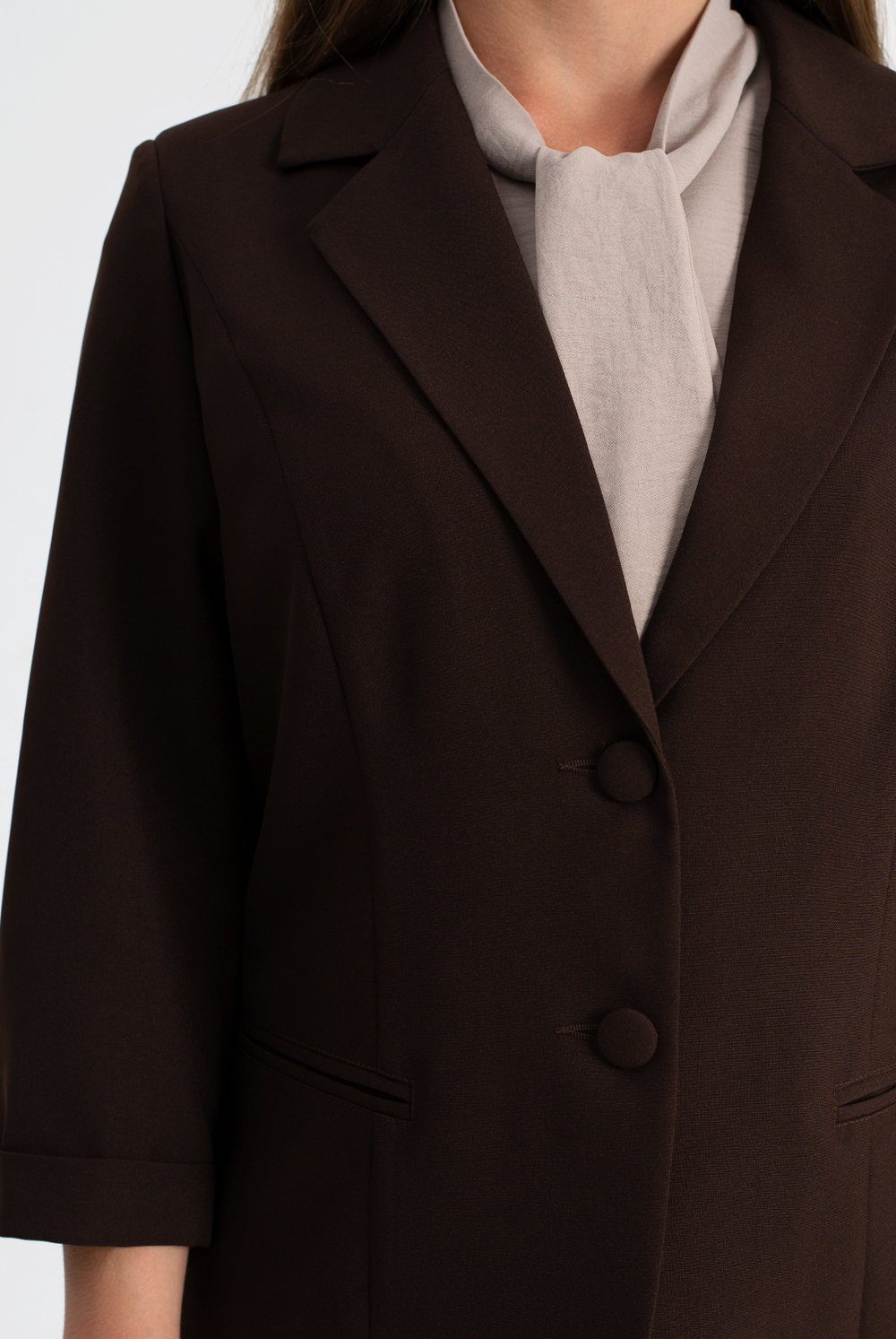 Жакет женский 3736зпб, Шоколадный #513Шок043736зпб