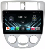 Магнитола для Chevrolet Lacetti седан/универсал, Daewoo Gentra (кондиционер, рамка серебро) - FarCar DX3014M монитор 10" IPS на Android 13, 4+64Гб, CarPlay