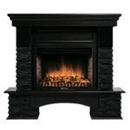 Портал Firelight Pietra Nuovo 30 камень сланец чёрный, шпон венге