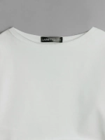 Лонгслив для девочки в школу ,молочный