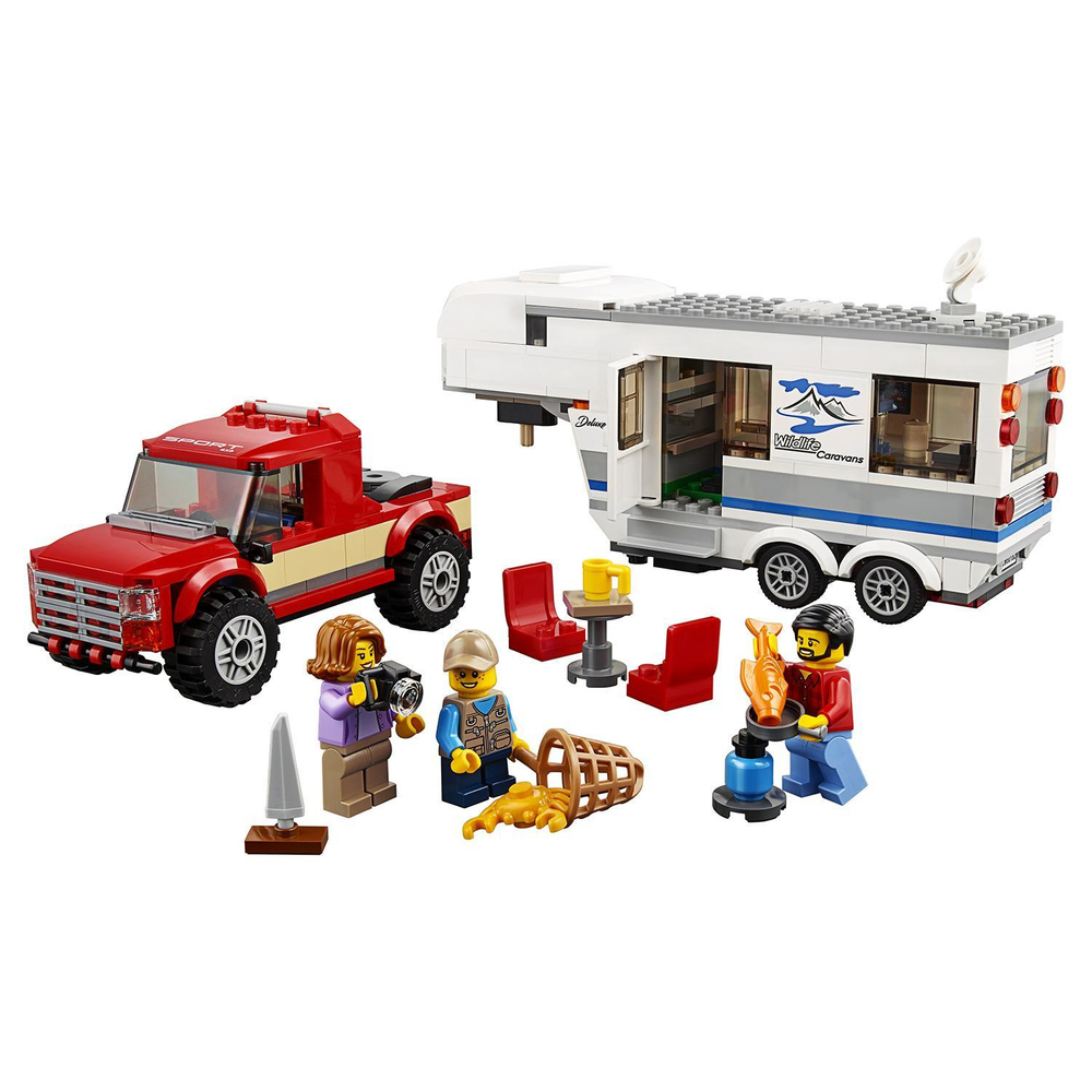 LEGO City: Дом на колесах 60182 — Pickup & Caravan — Лего Сити Город