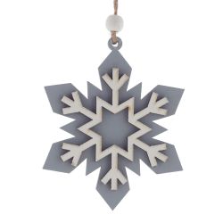 GAEM Украшение новогоднее "Снежинка", L8 W1 H10,5 см, 3в.