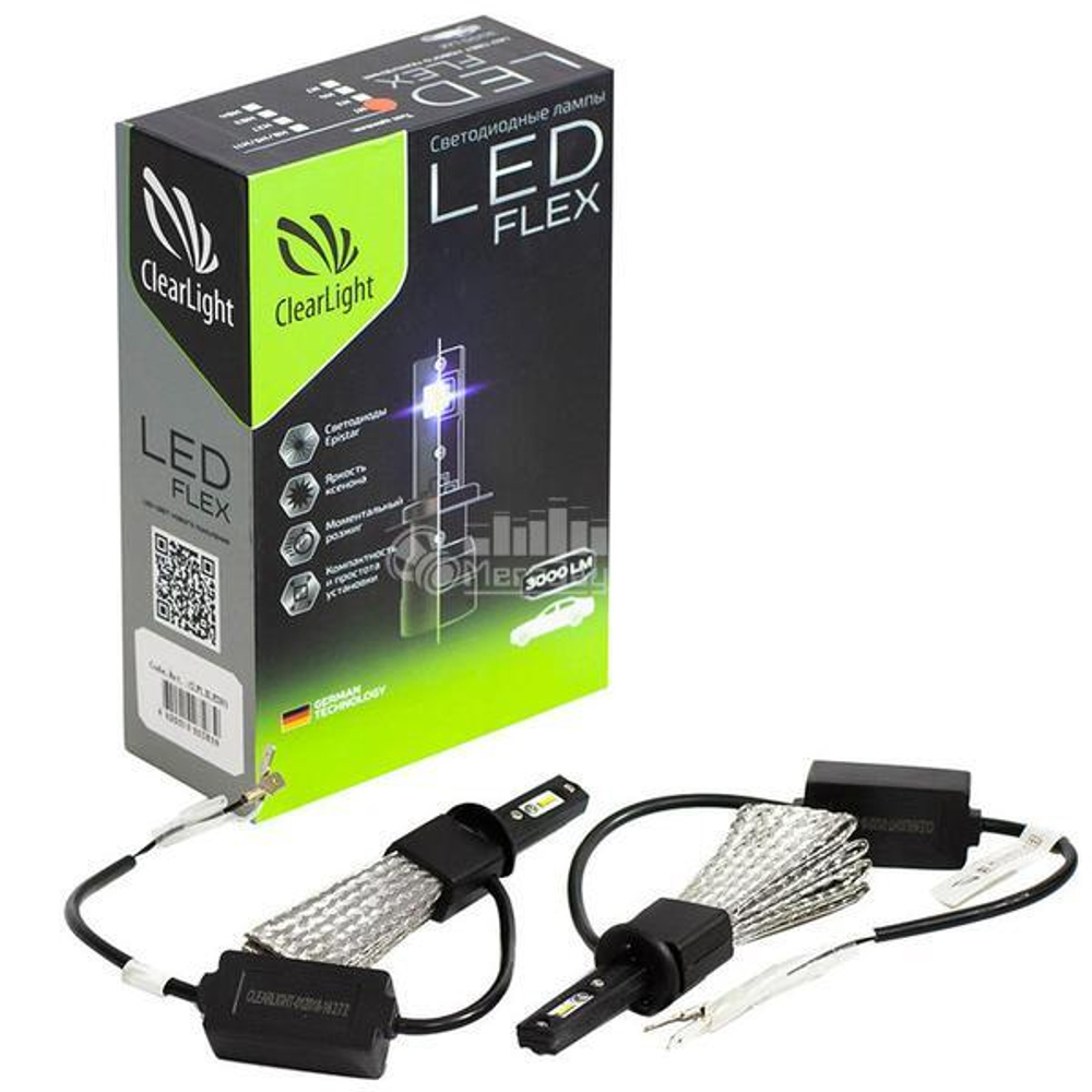 Лампа светодиодная LED Flex H7 3000 lm (1 шт) 6000K ClearLight