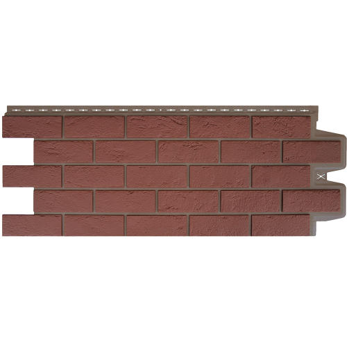Панель фасадная Grand Line Design Plus Состаренный кирпич корица с темно-бежевым швом 1109х418 мм