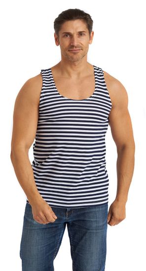 Майка тельняшка (т.синий/белый)