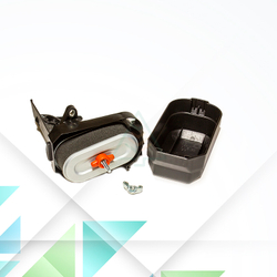 Корпус воздушного фильтра для двигателя Robin-Subaru EX13, EX 17, EX 21 двухслойный овальный фильтр