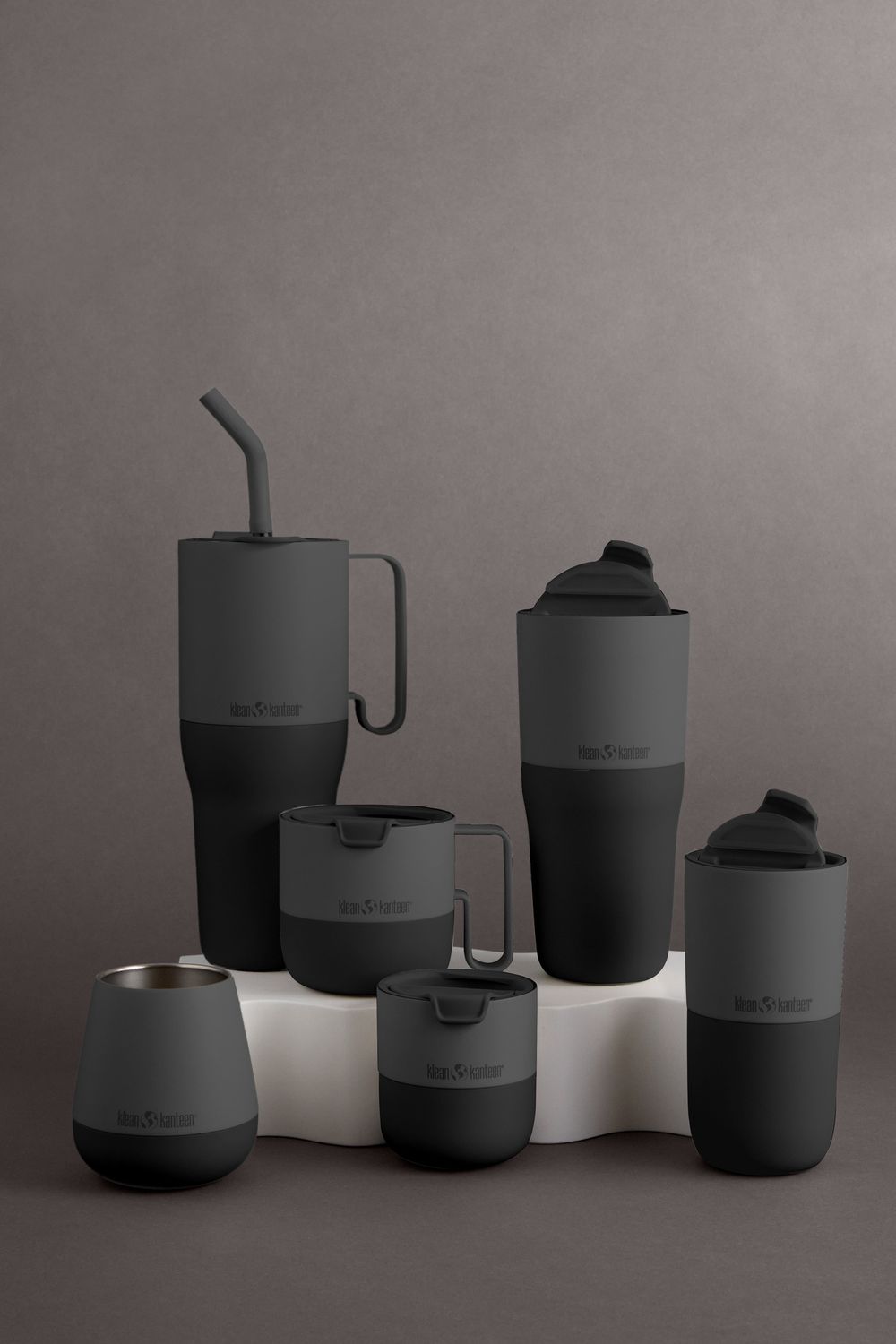 Термостакан Klean Kanteen Rise Tumbler 36oz Straw Lid (1065 мл) Asphalt