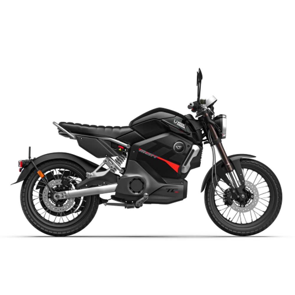 Электромотоцикл WHITE SIBERIA SUPER SOCO TC MAX 2024 Черный
