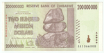 Zimbabwe, 200 000 000 Dollars, 2008, UNC