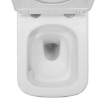 Унитаз подвесной Azario Armonia 340х480х360 безободковый, система смыва "Скрытое Торнадо", с быстросъемным сиденьем "Микролифт" (AZ-2403)