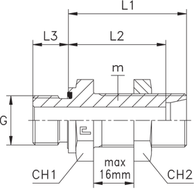 Штуцер FDE DL08 BSP 1/4 (корпус)