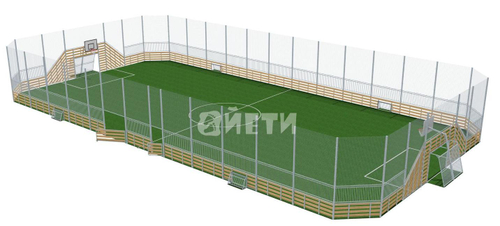 Ограждение спортивной площадки ЭКО 391006 для игры в уличный футбол