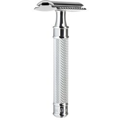 Т-образная бритва MUEHLE TRADITIONAL, c удлиненной ручкой, хром, closed comb (R 89 GRANDE)
