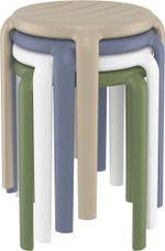 Табурет пластиковый Siesta Contract Tom 45, бежевый