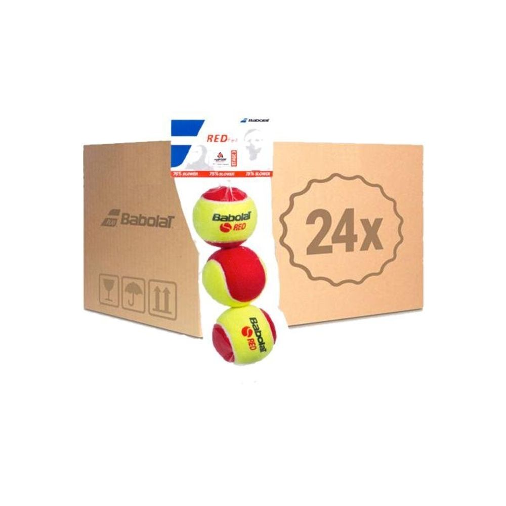 Мячи для тенниса детские BABOLAT RED FELT (24x3)
