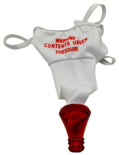 Игривые мужские трусы «Пожарный» (Цвет: белый с красным)