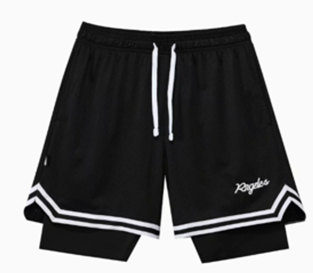 Шорты баскетбольные черные  3329#