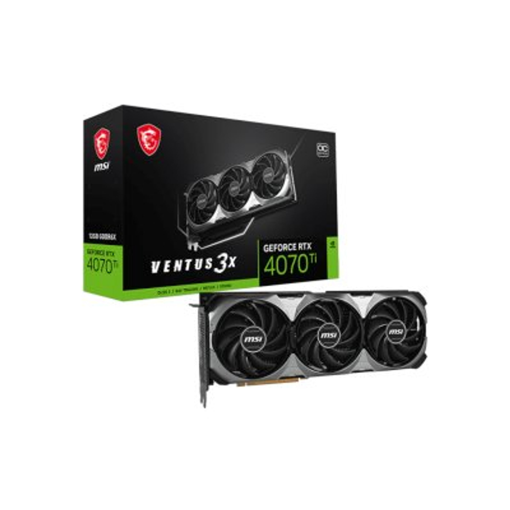 Видеокарта MSI nVidia GeForce RTX 4070 Ti Ventus 3X E1 12G OC