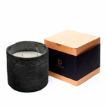 Аромасвеча Nour Bougie Alterna Oud рафия черная 2400 г