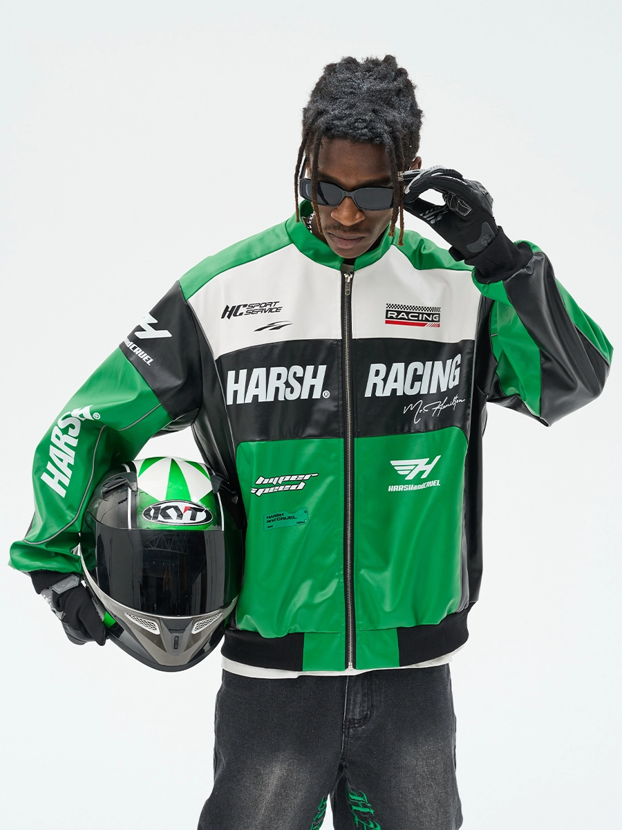 Куртка HARSHandCRUEL "Racing" V2 Leather Jacket