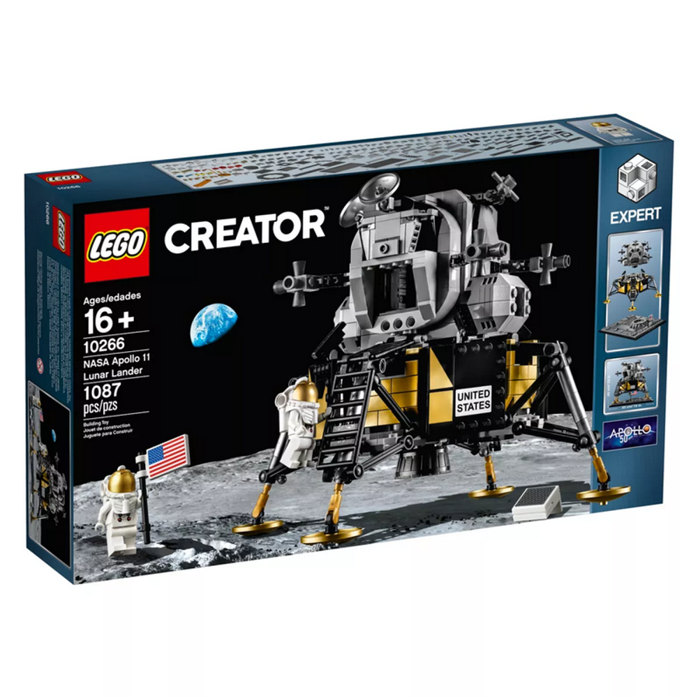 LEGO Creator: Лунный модуль NASA Apollo 11 10266 — NASA Apollo 11 Lunar Lander — Лего Креатор Создатель