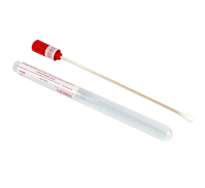 Зонд-тампон (дерево+хлопок) без среды в пробирке, стерильный