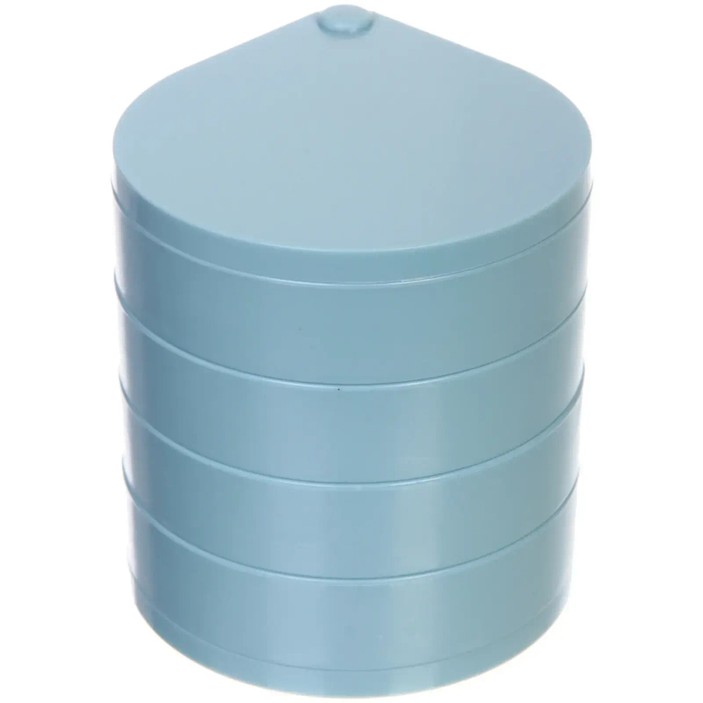 Органайзер для хранения «ФРАНКОТТА», цвет лазурный, четыре отделения, 12.5*11.5см (упаковка коробка)