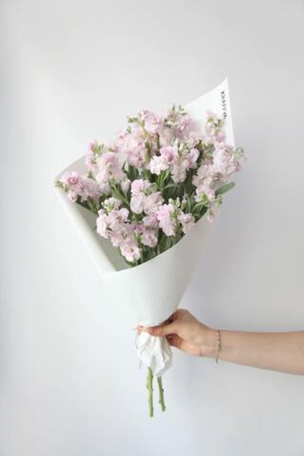 Монобукет Маттиола кустовая Pink