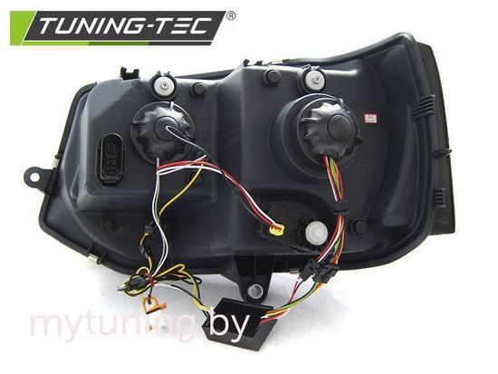 Передние фары Tube Light для Volkswagen T5 (10-15) Dynamic Chrome T6 Look