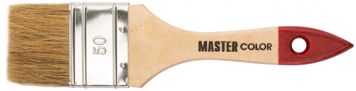 Кисть флейцевая, натур. щетина, 55% топс, лакиров.ручка, ширина 50 мм MASTER COLOR