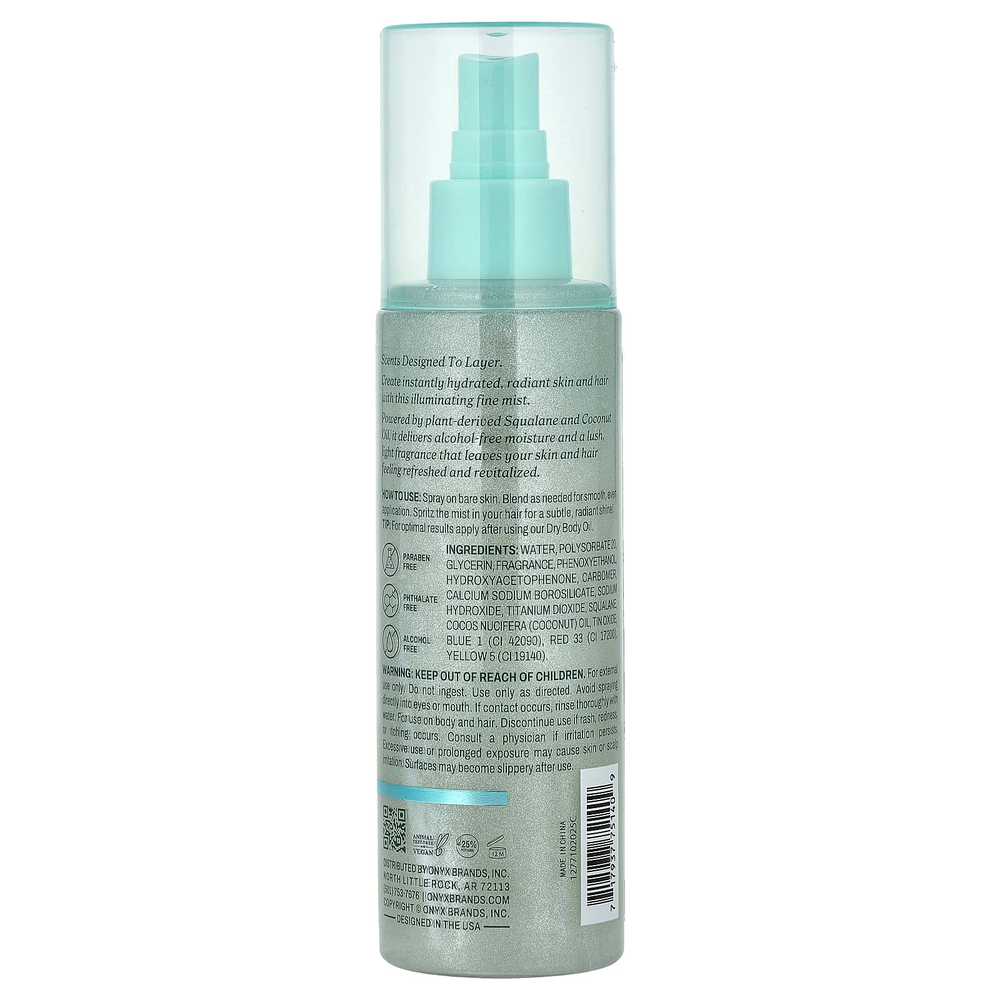 Onyx Professional, Mistify Me, сияющий спрей для тела и волос, кокос и ваниль, 200 мл (6,5 жидк. унции)