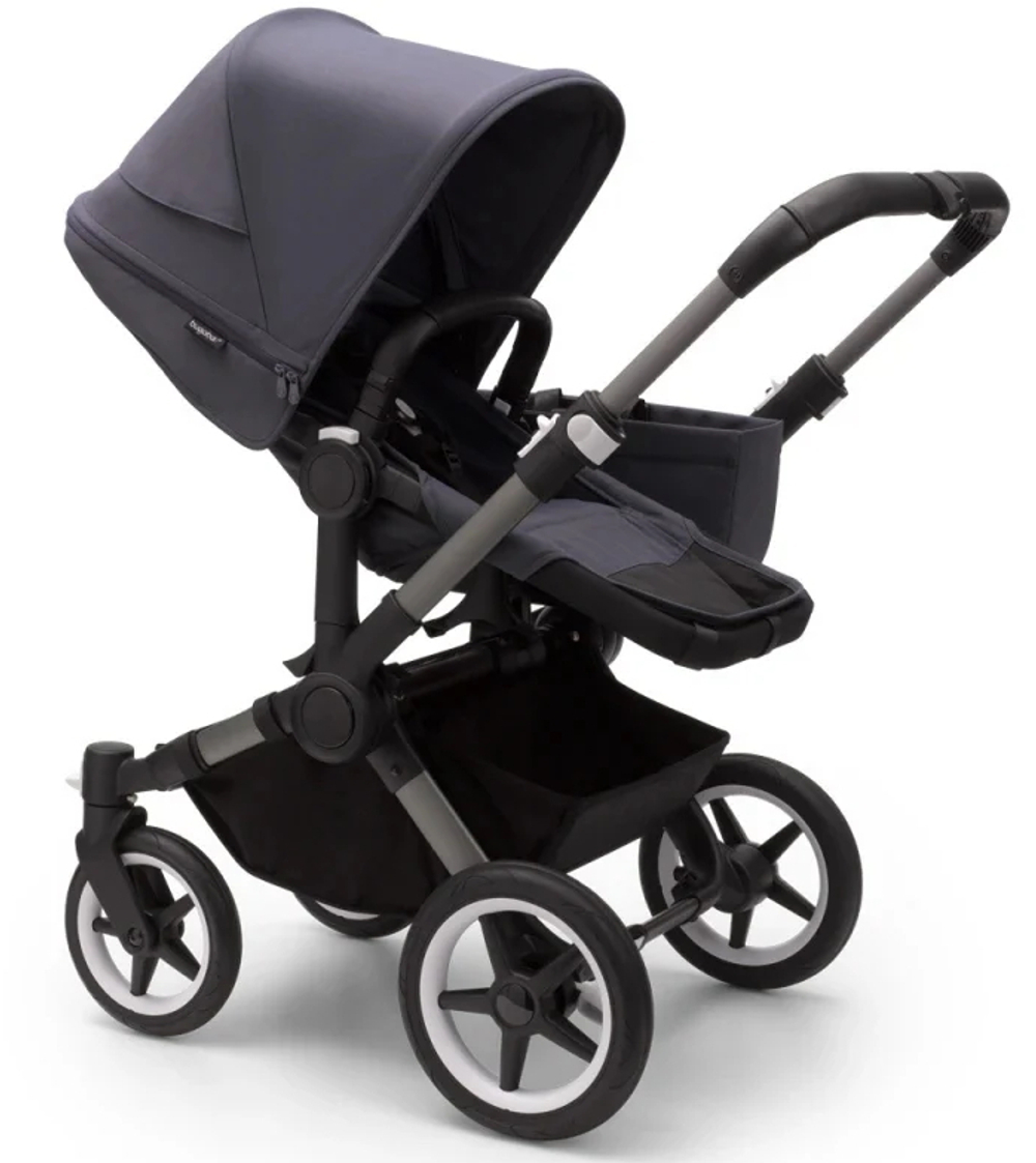 Коляска Bugaboo Donkey 5 Mono Complete 2 в 1 Graphite/Stormy Blue-Stormy Blue