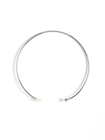 Обруч "Two pearls" Silver