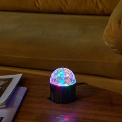 Светодиодный светильник-проектор ULI-Q302. Серия DISCO. многоцветный. ТМ VOLPE. Напряжение 220В. Кабель с вилкой в комплекте Цвет корпуса черный.