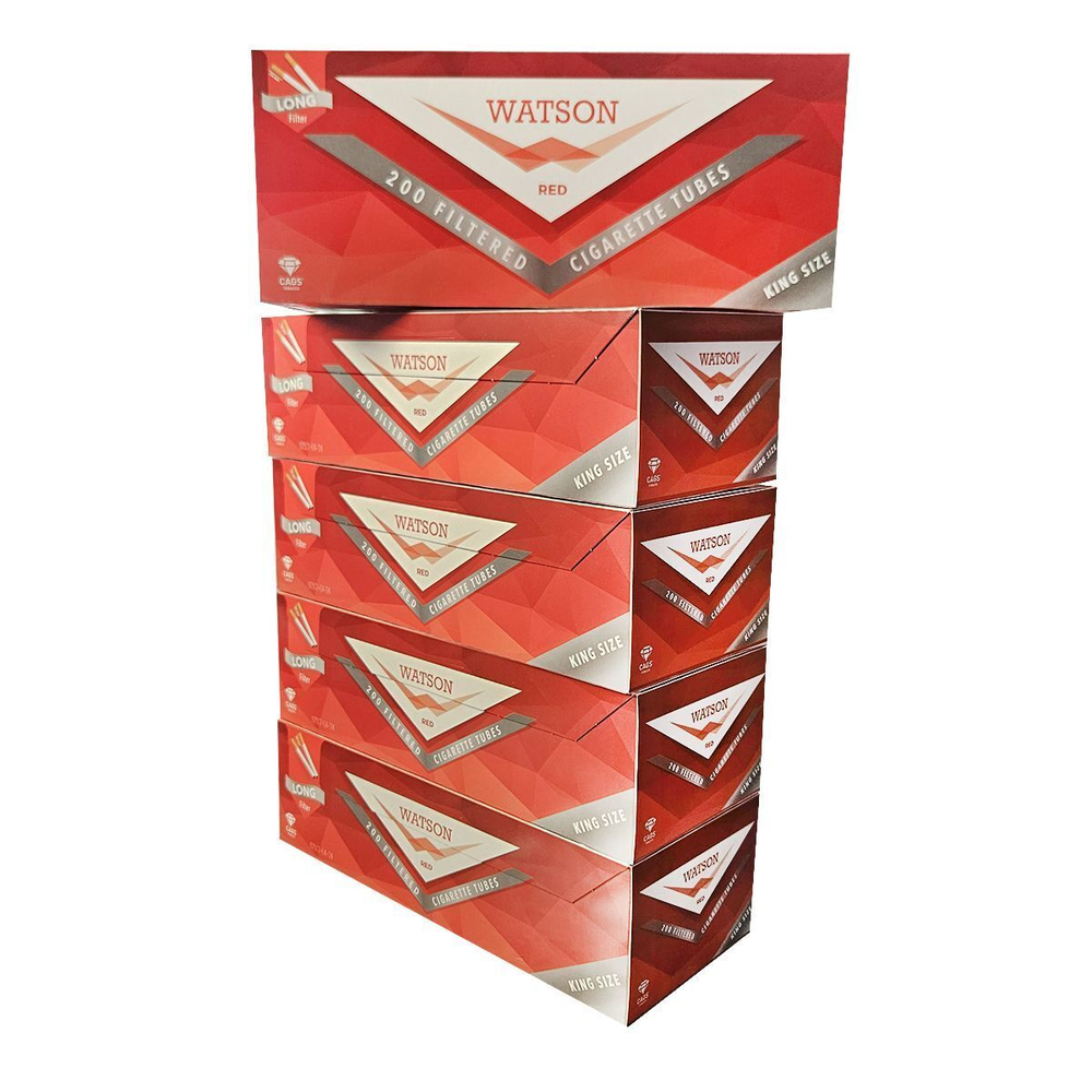 Гильзы для сигарет "Watson" KS Red Extra Long 24мм 5x200шт