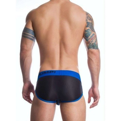 Мужские трусы брифы в сеточку Pump Touchdown Brief Black Blue