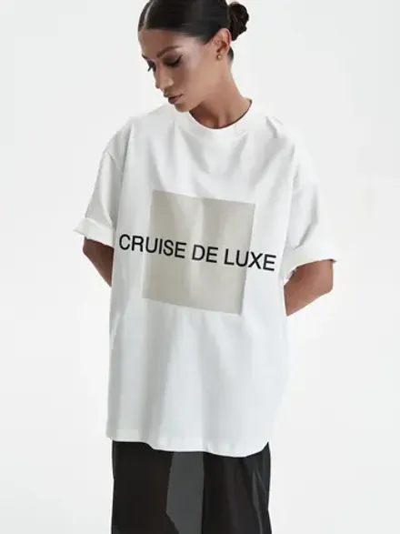 Футболка «Cruise de luxe» с принтом