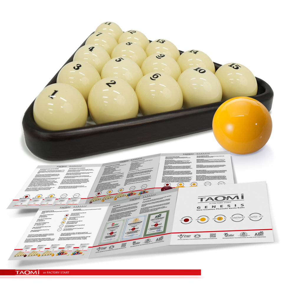 Шары TAO-MI GENESIS 68 мм Желтый биток