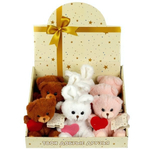 Мишки и зайцы с сердцем 3 вида, б/чипа M80306-13BNS-D (Мульти-пульти)