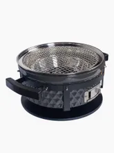 Настольный керамический гриль Diamond Egg Tabletop Grill, 30 см, серый