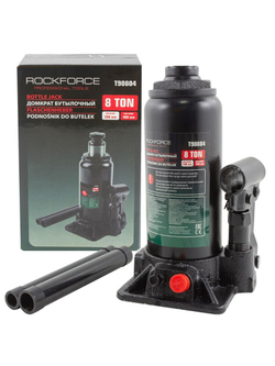 Домкрат бутылочный 8т с клапаном (h min 200мм,h max 400мм) RockForce##Rock FORCE RF-T90804(DS)