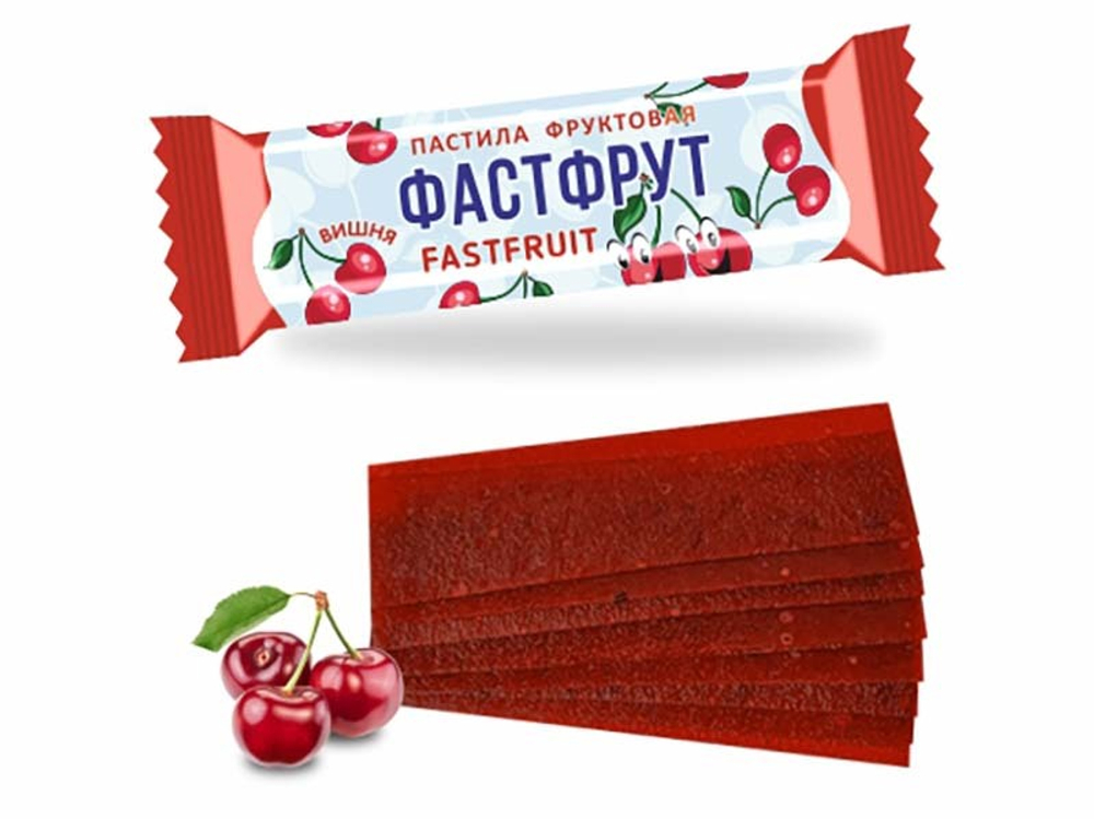 Пастила фруктовая Фастфрут без сахара Вишня 1 кг