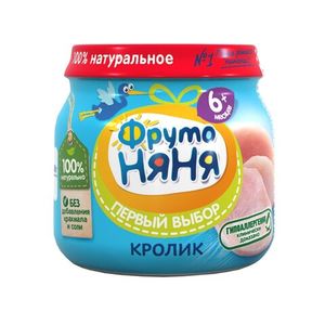 ПЮРЕ ФРУТОНЯНЯ КРОЛИК 80ГР