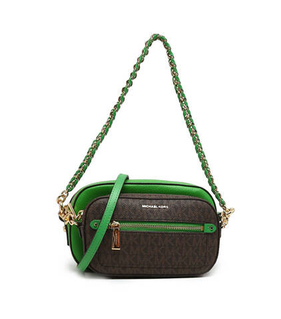 кожаная сумка через плечо 2в1 jet set logo Michael Kors - зеленый(32R3GJ6C4L)