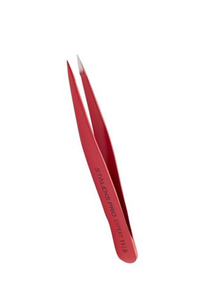 Пинцет для бровей EXSPERT 11 TYPE 5r (точеный), красный