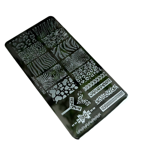 Пластина для стемпинга зоо Y-280 Pink House