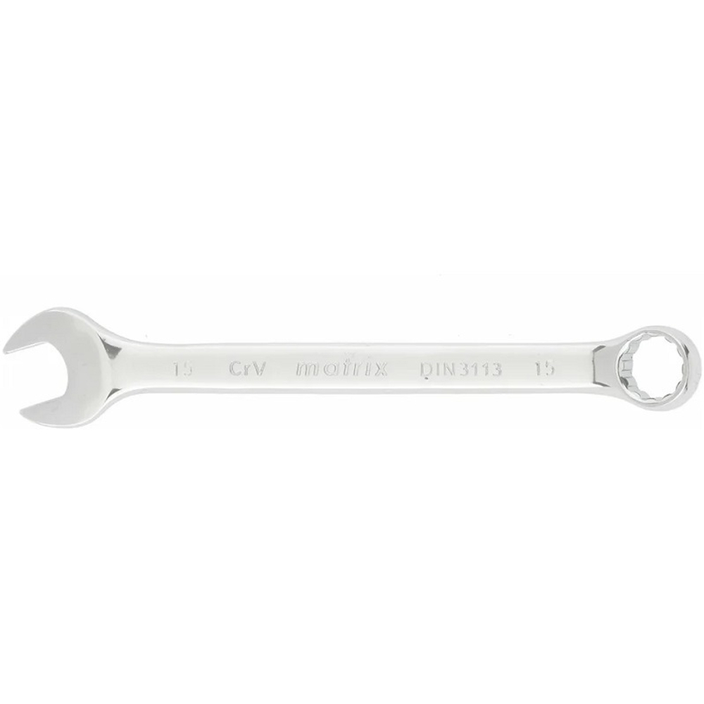 Ключ комбинированный 15 мм CrV MATRIX