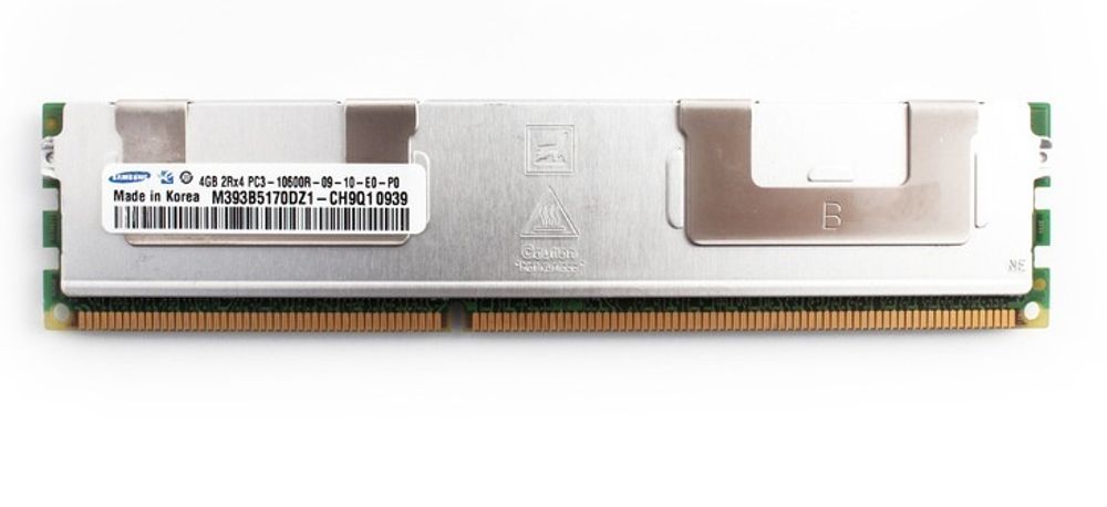 Модуль памяти Samsung DDR3 1333 REG ECC DIMM 4Gb Samsung M393B5170EH0-CH9 PC3-10600R 1033Mhz x4 1,5V Dual Rank