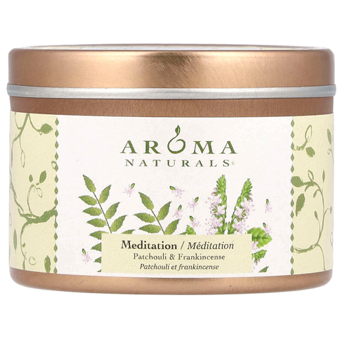 Aroma Naturals, Soy VegePure®, маленькая консервная свеча из сои, пачули и ладан, 79,38 г (2,8 унции)