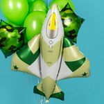 Шар (41''/104 см) Фигура, Военный самолет, Камуфляж, Сатин, 1 шт.